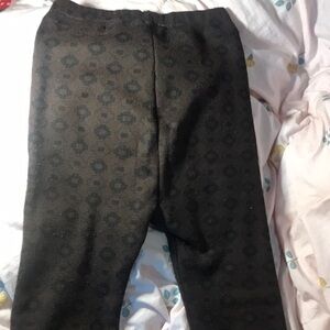 Brown polka dot leggings
